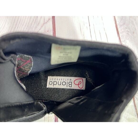 Blondo Women’s Sadie Ankle Boots Waterproof Chunky Heel Suede Leather Black 8.5 - Picture 11 of 13